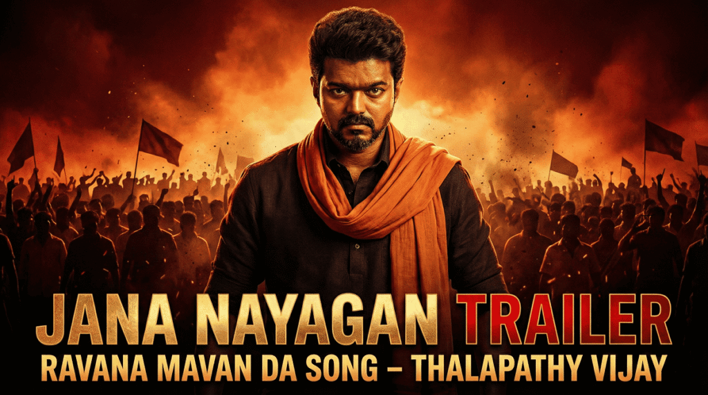 Jana Nayagan trailer release and Ravana Mavan Da song from Thalapathy Vijay’s political action film